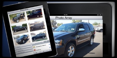 Does the person or persons in the dark SUV know how Andy ended up dead? Photo array of dark SUVs displayed on a tablet